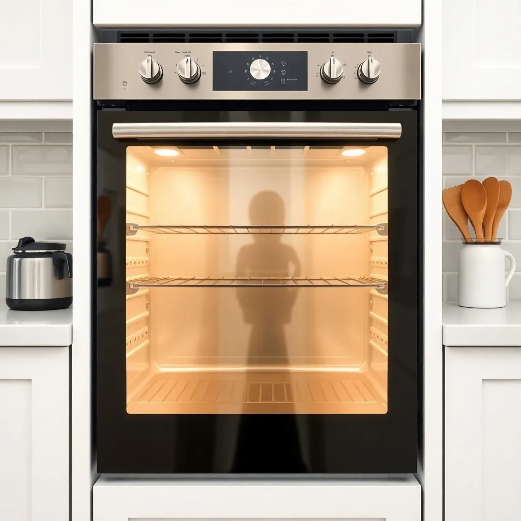 Professional oven cleaning service in a Glasgow kitchen